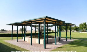 Freestanding Retractable Canopy