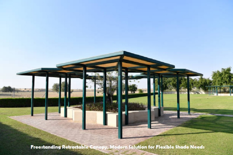 Freestanding Retractable Canopy